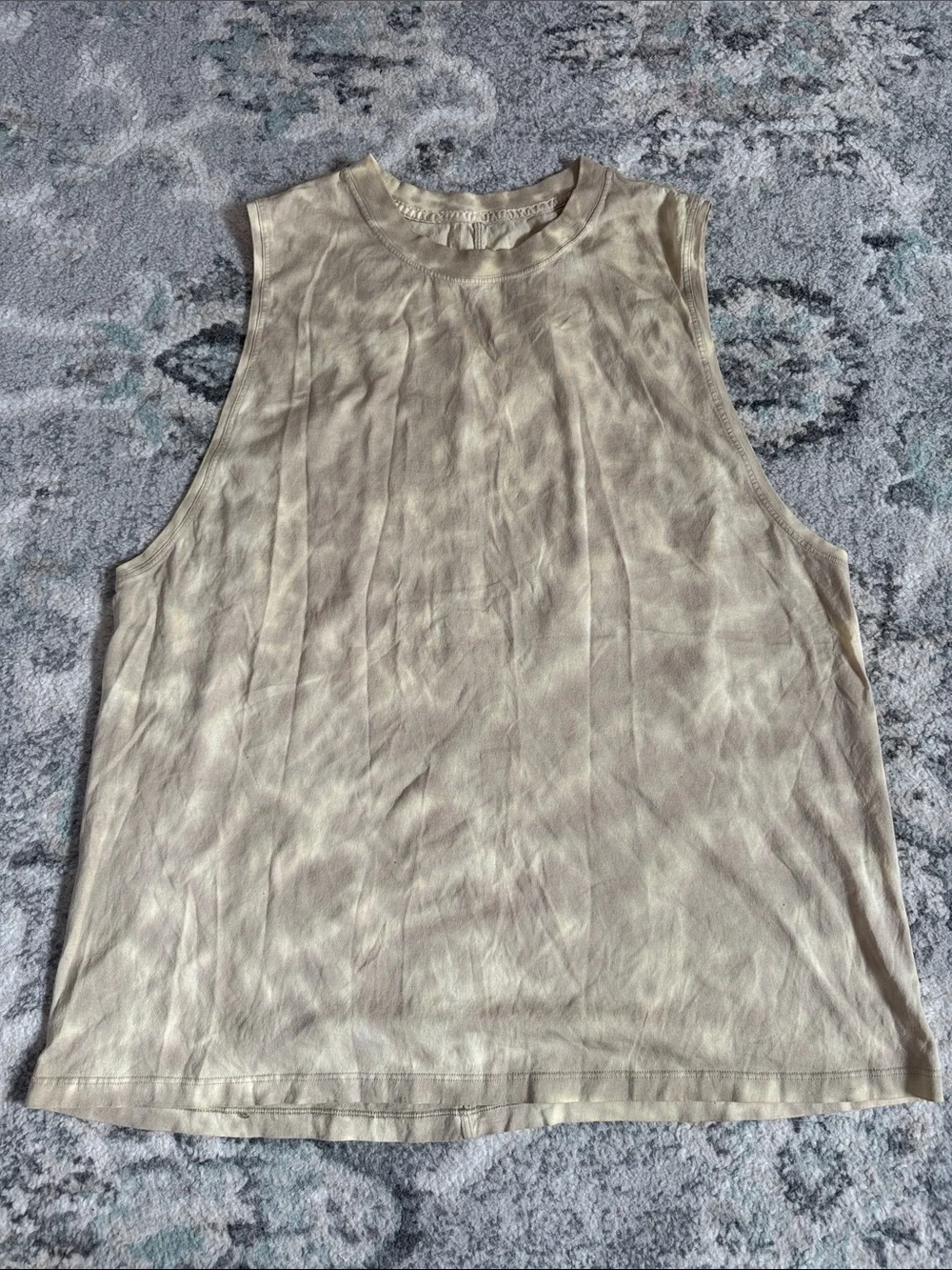 Lululemon All Yours Tank Top Marmoleado Tie Dye Lemon Chiffon Trench